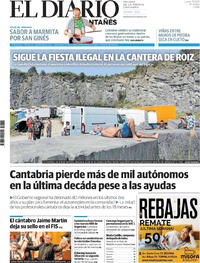 Portada El Diario Montañés 2025-08-25