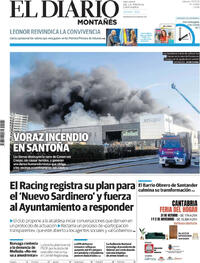 Portada El Diario Montañés 2025-10-25