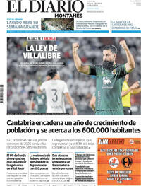 Portada El Diario Montañés 2025-08-26