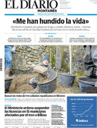 Portada El Diario Montañés 2025-11-27