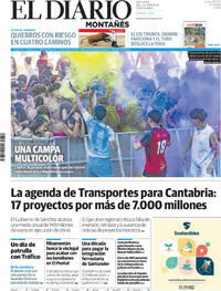 Portada El Diario Montañés 2025-07-28