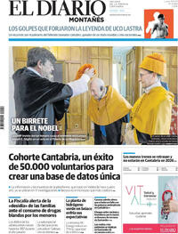 Portada El Diario Montañés 2025-09-29