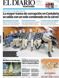 Portada El Diario Montañés 2025-11-29