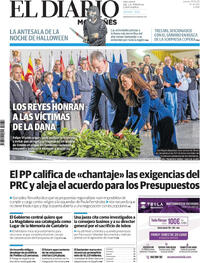 Portada El Diario Montañés 2025-10-30