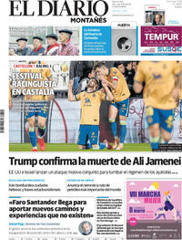 Portada El Diario Montañés 2026-03-01