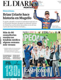 Portada El Diario Montañés 2026-06-01
