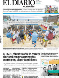 Portada El Diario Montañés 2026-07-01