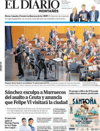 Portada El Diario Montañés 2026-09-01