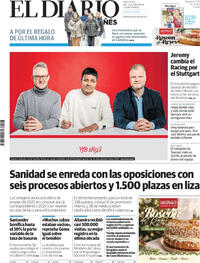 Portada El Diario Montañés 2026-01-03