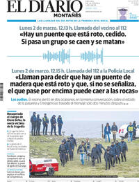 Portada El Diario Montañés 2026-03-06