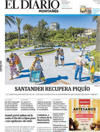 Portada El Diario Montañés 2026-08-08