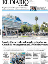 Portada El Diario Montañés 2026-08-11