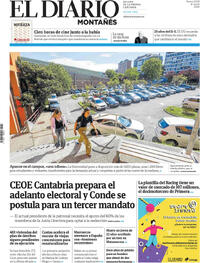 Portada El Diario Montañés 2026-09-11