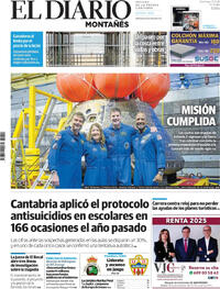 Portada El Diario Montañés 2026-04-12