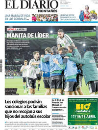 Portada El Diario Montañés 2026-04-13