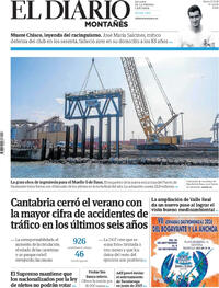 Portada El Diario Montañés 2026-10-13