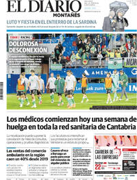 Portada El Diario Montañés 2026-02-16