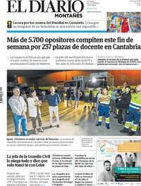 Portada El Diario Montañés 2026-06-17