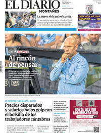 Portada periódico El Diario Montañés