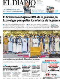 Portada El Diario Montañés 2026-03-21