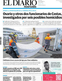 Portada El Diario Montañés 2026-04-22