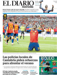 Portada El Diario Montañés 2026-06-22