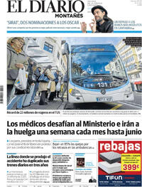 Portada El Diario Montañés 2026-01-23