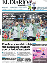 Portada El Diario Montañés 2026-02-23