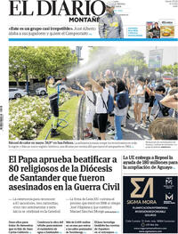 Portada El Diario Montañés 2026-05-23