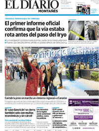 Portada El Diario Montañés 2026-01-24