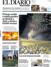 Portada El Diario Montañés 2026-07-25