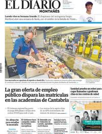 Portada El Diario Montañés 2026-08-25