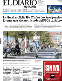 Portada El Diario Montañés 2026-09-25