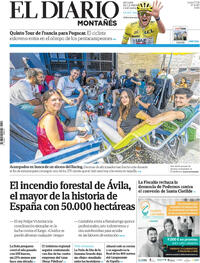 Portada El Diario Montañés 2026-07-27
