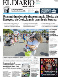 Portada El Diario Montañés 2026-08-28