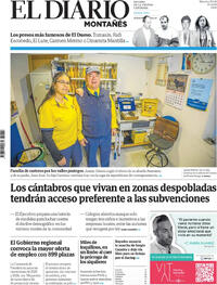 Portada El Diario Montañés 2026-04-29