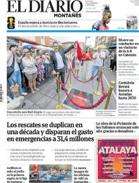 Portada El Diario Montañés 2026-06-29