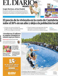 Portada El Diario Montañés 2026-08-30