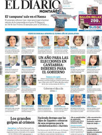 Portada El Diario Montañés 2026-05-31