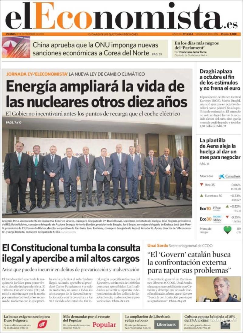 Portada Expansión 2017-09-08