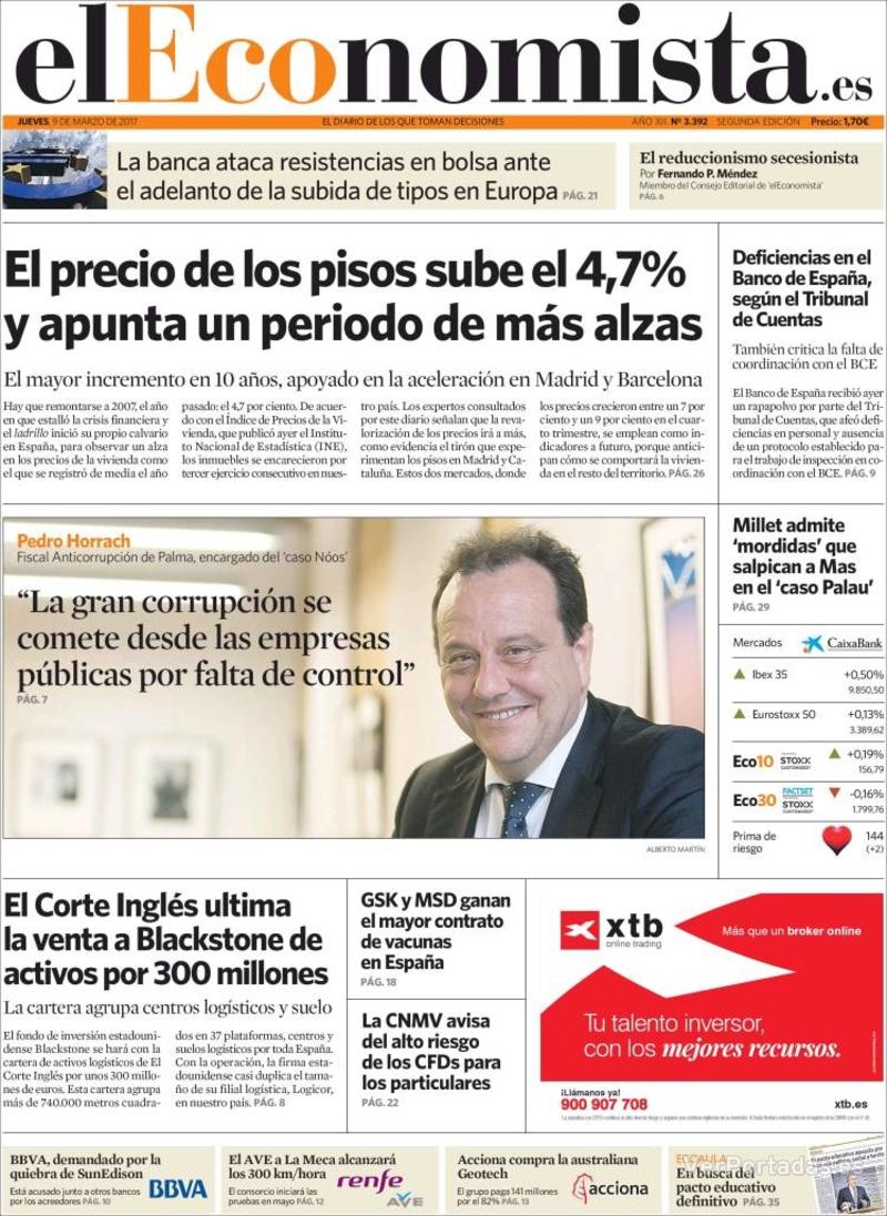 Portada Expansión 2017-03-09