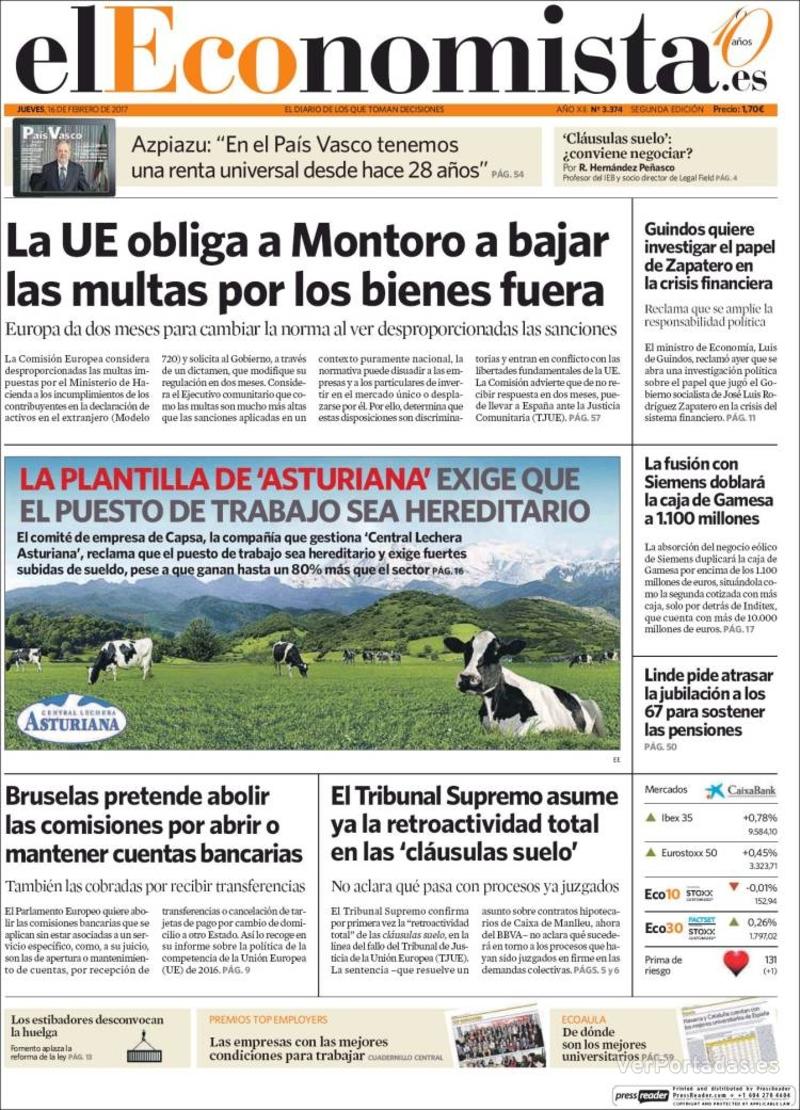 Portada Expansión 2017-02-16