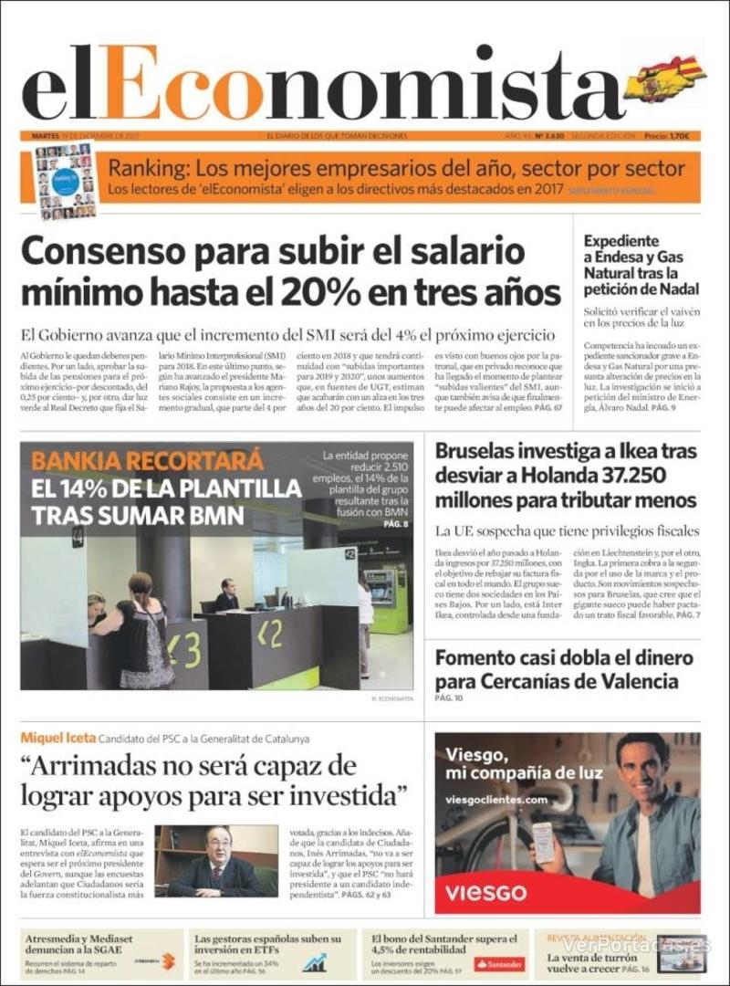 Portada Expansión 2017-12-19