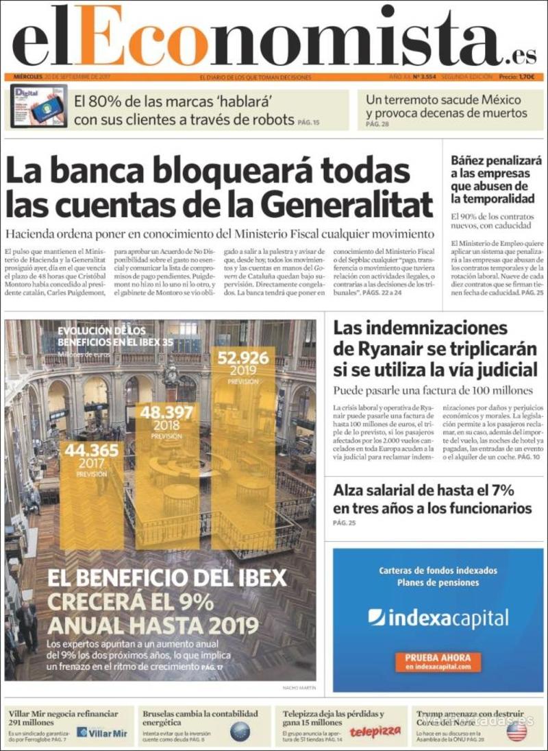 Portada Expansión 2017-09-20