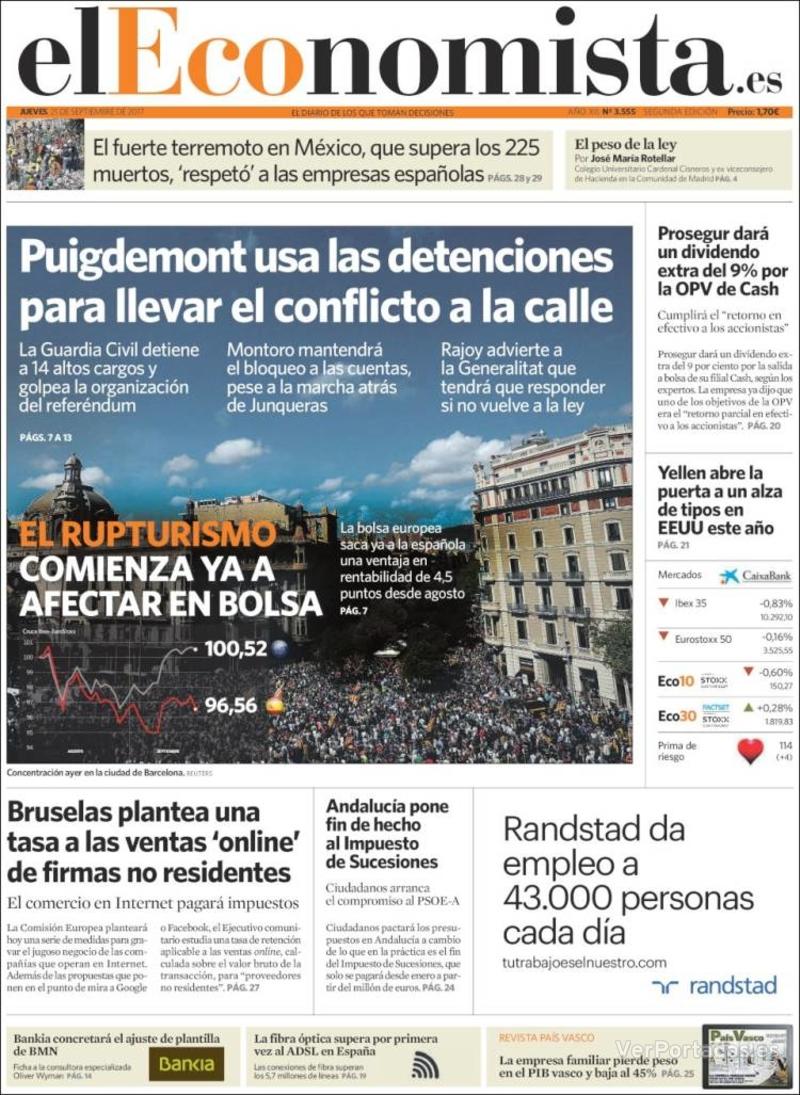Portada Expansión 2017-09-21