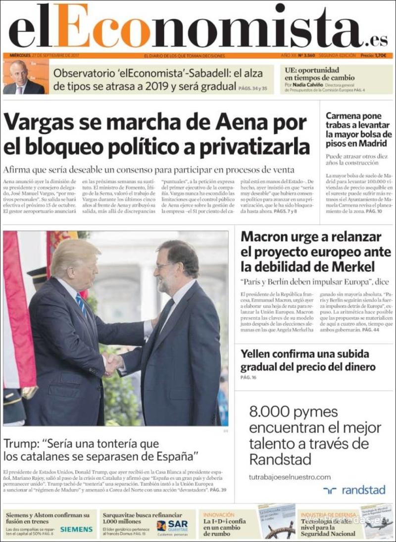 Portada Expansión 2017-09-27