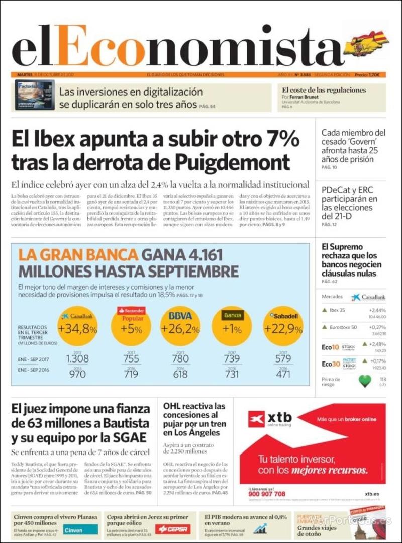 Portada Expansión 2017-10-31