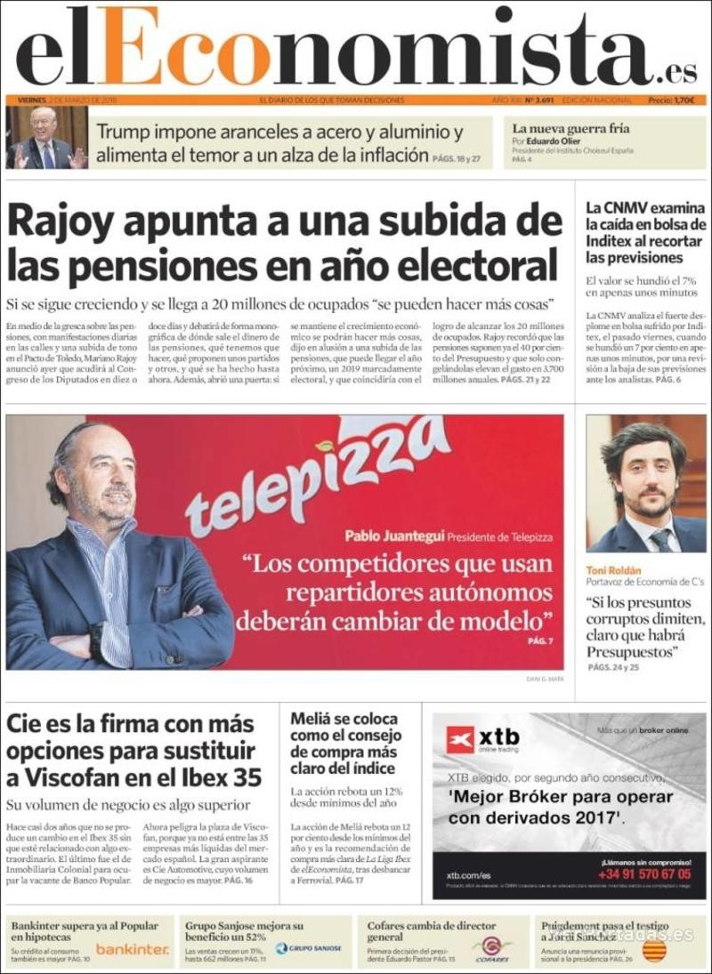 Portada Expansión 2018-03-02