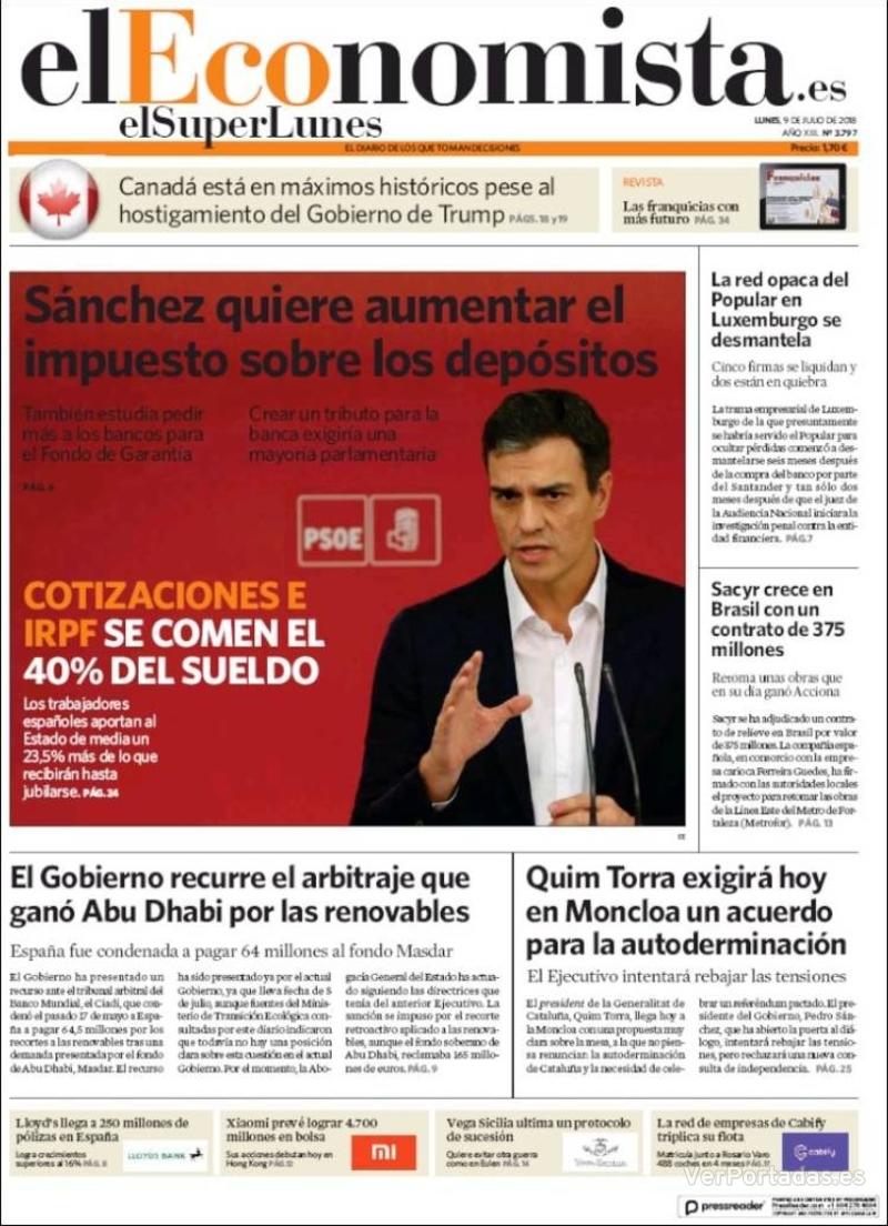 Portada Expansión 2018-07-09