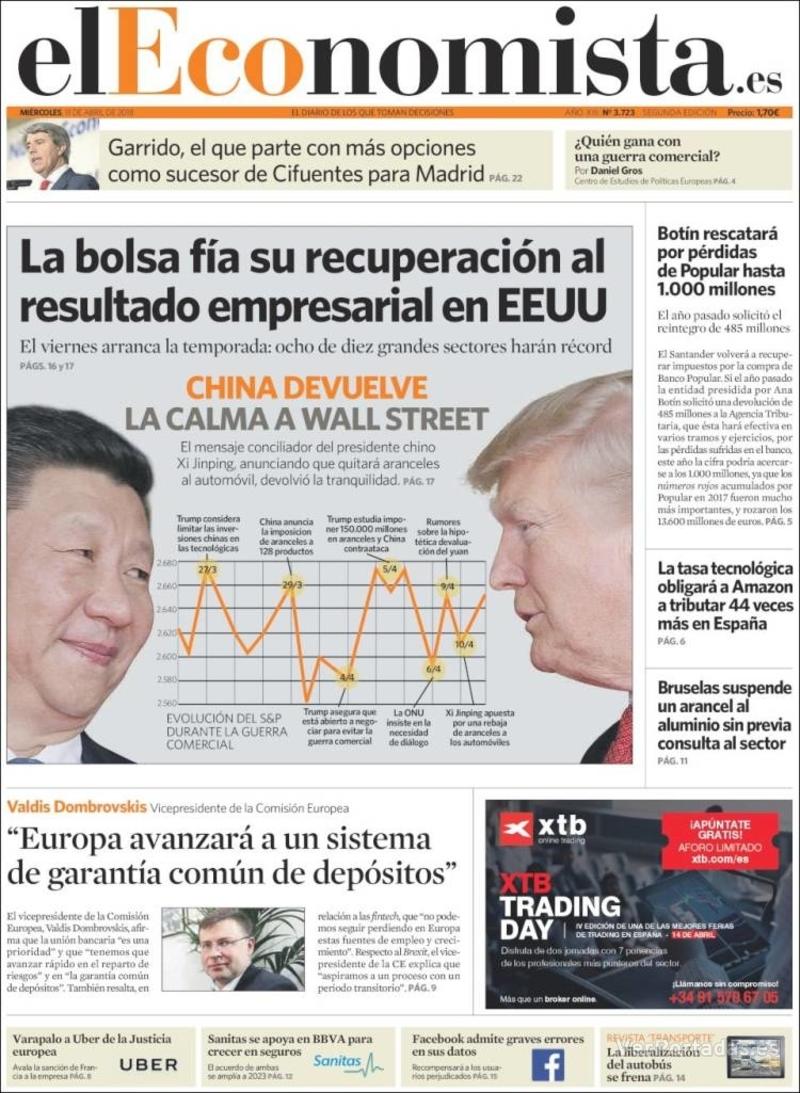 Portada Expansión 2018-04-11